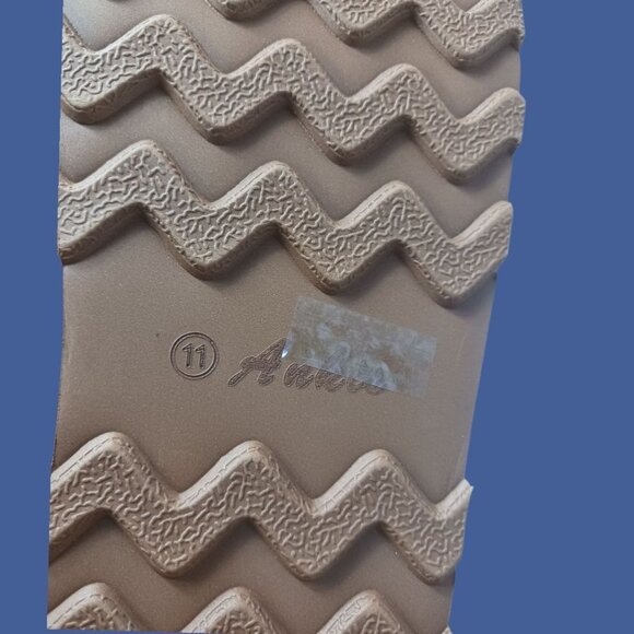 Ankis Womens Platform Ankle Boots With suede  Slip-On Style Chestnut Sz 11 - Picture 13 of 14